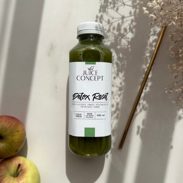 DETOX RESET pomarańcza, jabłko, seler naciowy, pietruszka, imbir