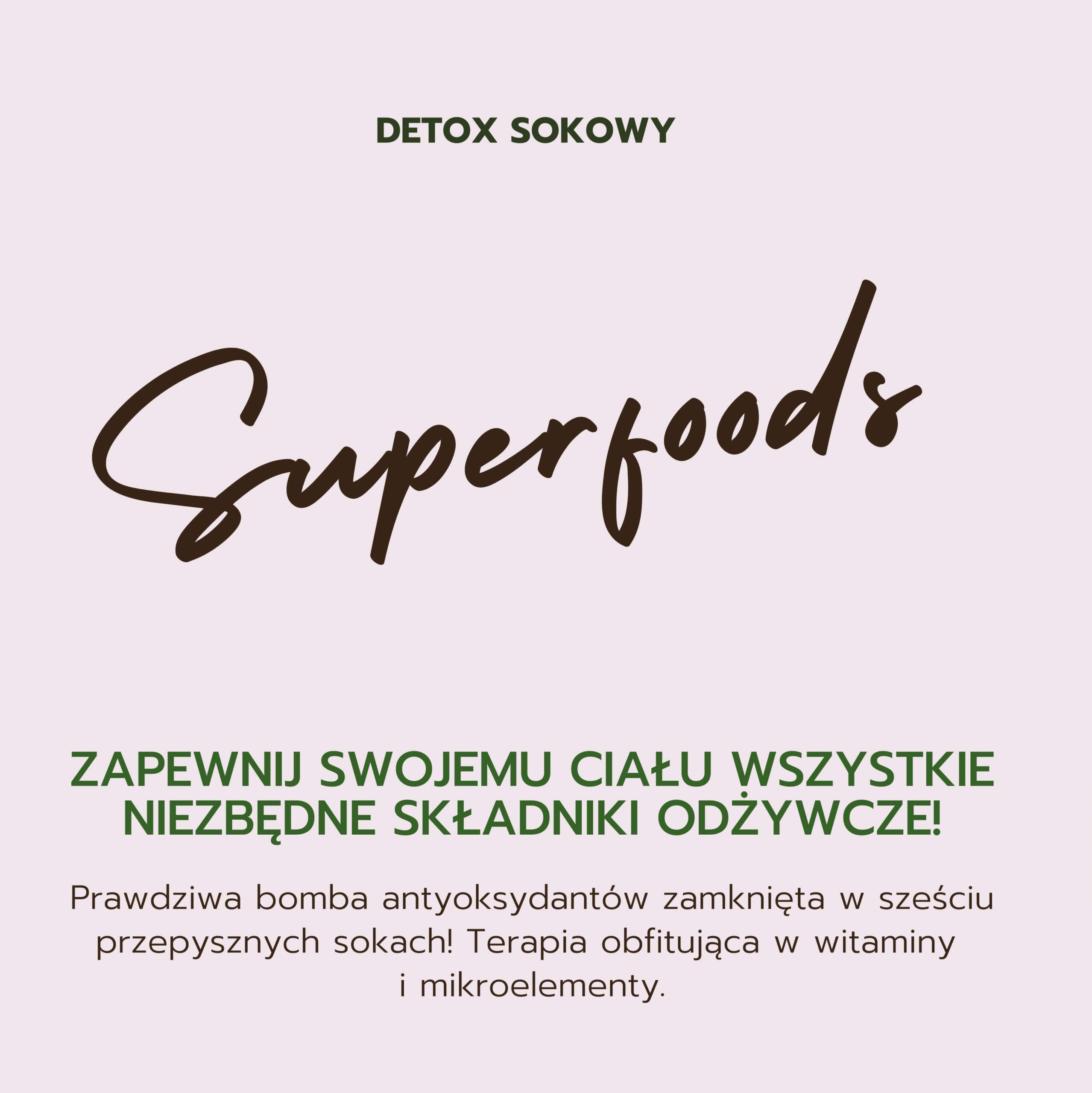 DETOX SOKOWY SUPERFOODS