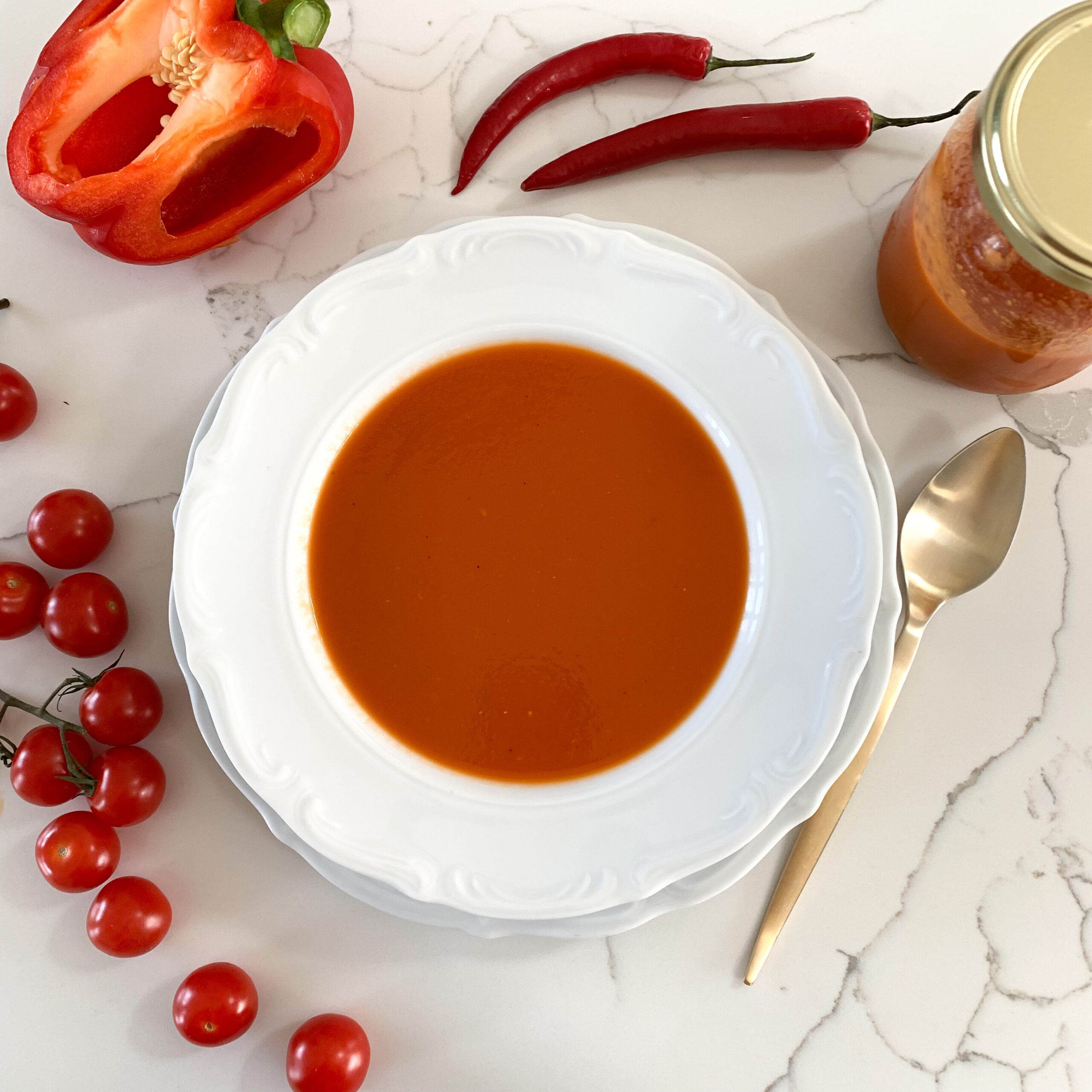 zupa krem z pomidorów, dieta zupowa, zdrowa zupa
