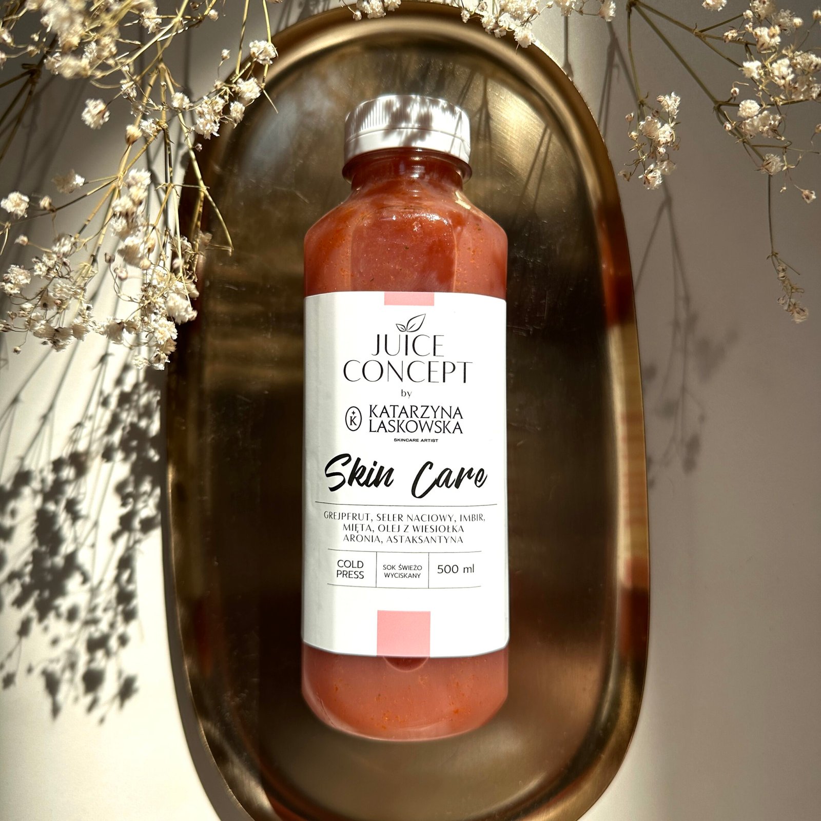 SKIN CARE x Katarzyna Laskowska grejpfrut, seler naciowy, mięta, imbir, olej z wiesiołka, aronia, astaksantyna - obrazek 2